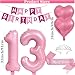 DUFACAI 13th Birthday Party Decorations Girls 13 Years Old Pink Balloons Sash Silver Tiara Crown Thirteen Happy Birthday Banner for 13th Teen Party Supplies Pink - Image 4