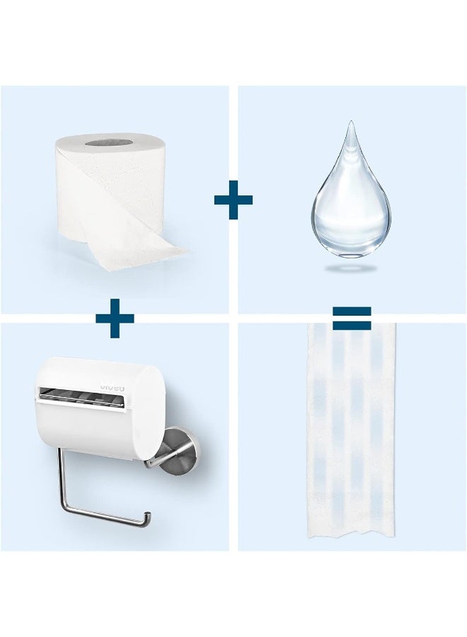 Sporty toilet paper holder, practical 2-in-1 toilet paper dispenser for bathroom, ergonomic and clean design for everyday use - Image 2