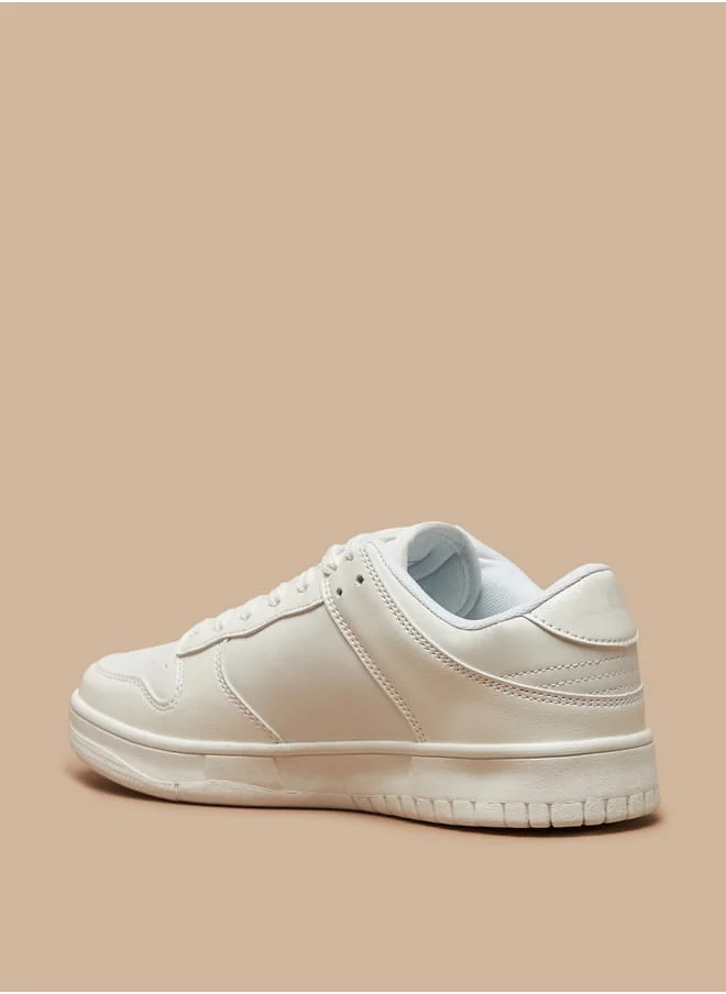 شو اكسبرس Womens Textured Lace-Up Sneakers