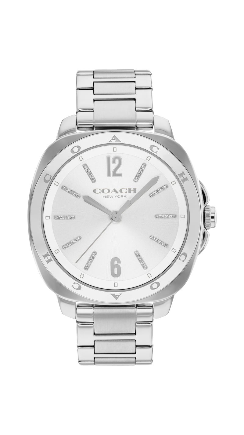 COACH ساعة تونو أنالوج للنساء بحالة من الفولاذ المقاوم للصدأ - Image 3