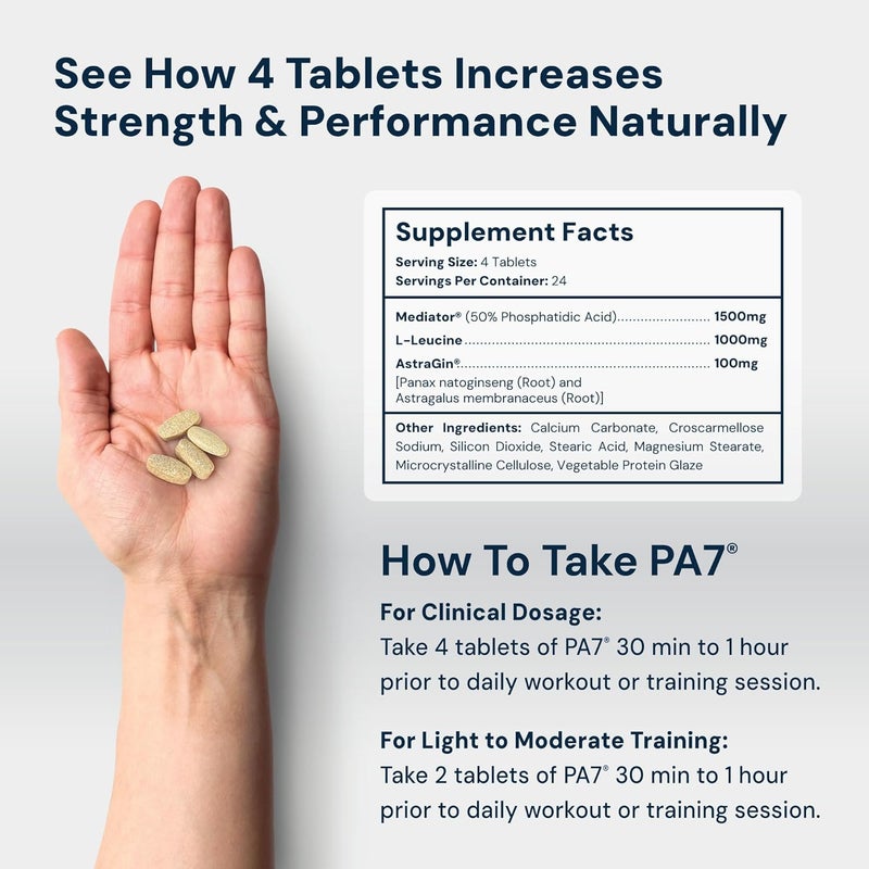 HPN PA7 Phosphatidic Acid Muscle Builder Top Natural Muscle Builder  Boost mTOR  Build Mass and Strength from Your Workout  30 Day Supply - Image 3