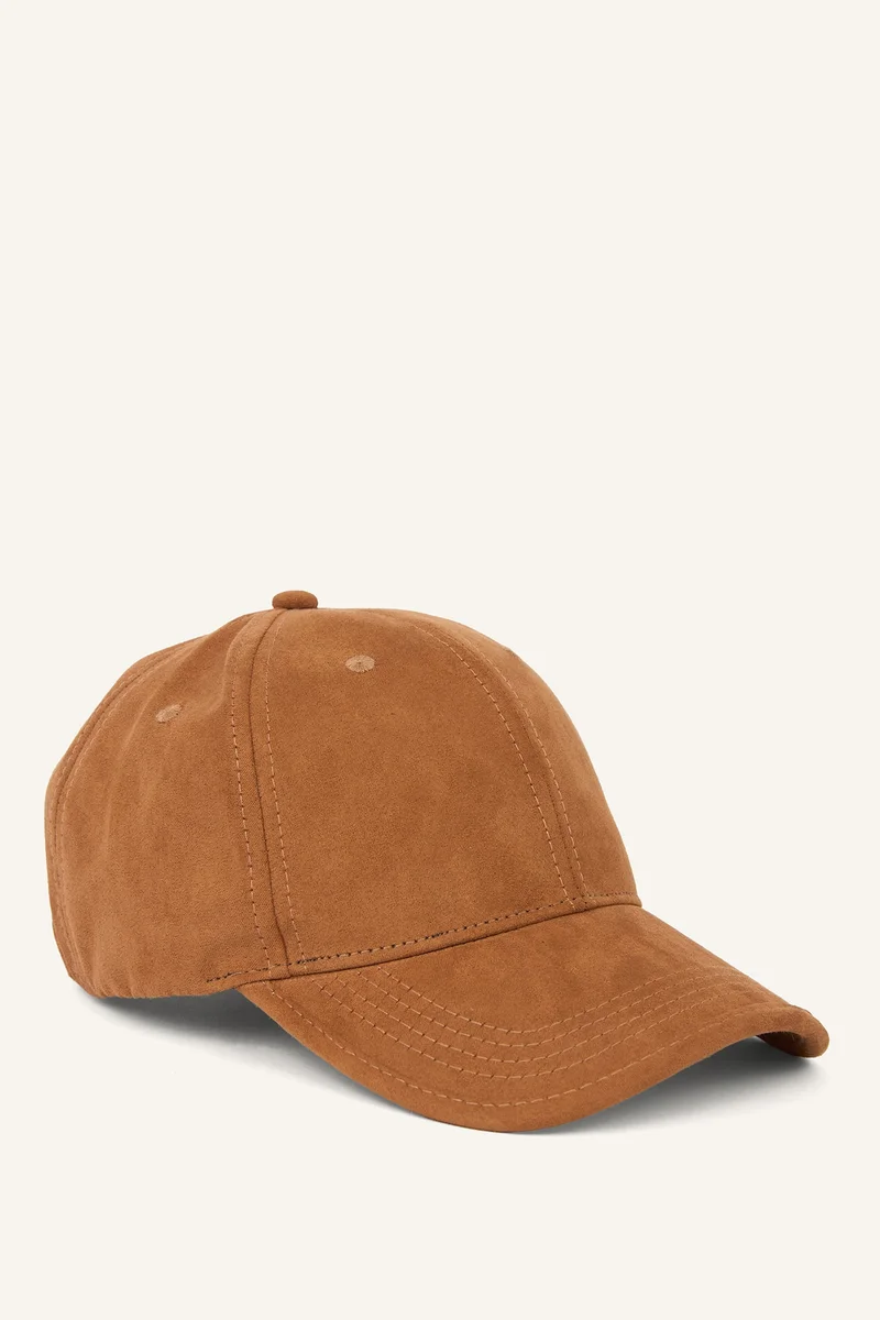 ديفاكتو Man Basic Suede Baseball Cap