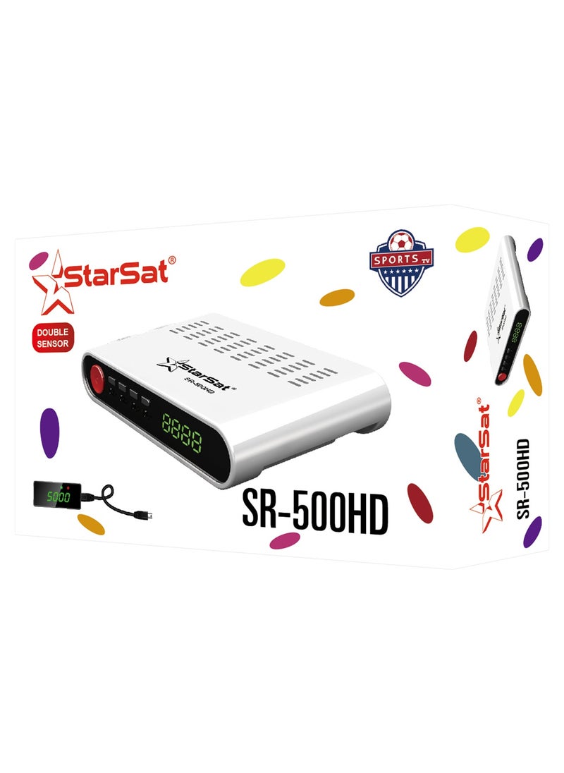 StarSat - SR-500HD Full HD Advanced DVB-S/DVB-S2 Satellite Receiver With Wideband LNB And Multi-Language Support WiFi Not Included - Image 1
