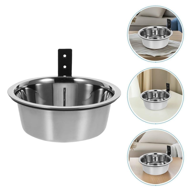 Supvox Elevated Dog Bowl Set Stainless Steel 8 Inch Raised Hanging Feeder - Image 3