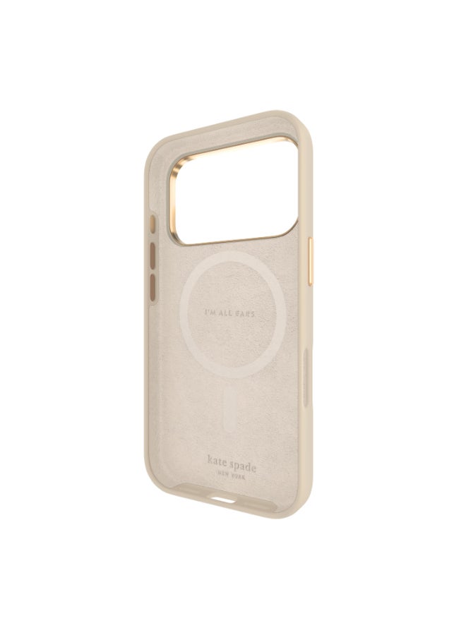 Kate Spade Case w/ Magsafe for Apple iPhone 17 Pro 6.3" | 12-Ft Drop Protection w/ Anti-Scratch Anti Color Fade Coating, Raised Edges, Fashion Case, Wireless Charging - Perfect Beige - Image 5