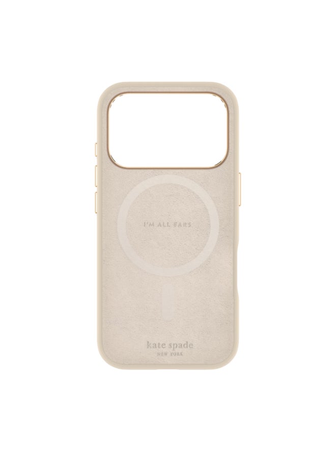 Kate Spade Case w/ Magsafe for Apple iPhone 17 Pro 6.3" | 12-Ft Drop Protection w/ Anti-Scratch Anti Color Fade Coating, Raised Edges, Fashion Case, Wireless Charging - Perfect Beige - Image 2