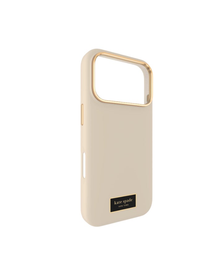 Kate Spade Case w/ Magsafe for Apple iPhone 17 Pro 6.3" | 12-Ft Drop Protection w/ Anti-Scratch Anti Color Fade Coating, Raised Edges, Fashion Case, Wireless Charging - Perfect Beige - Image 3