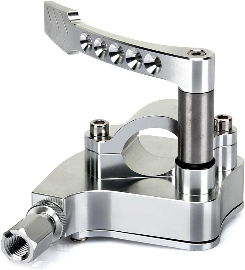 SFriding Universal 7/8" Handlebar Thumb Throttle for Yamaha, Honda, Suzuki, Kawasaki, Arctic Cat - Silver - Image 1
