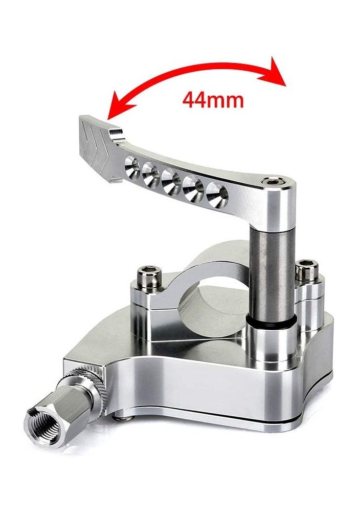 SFriding Universal 7/8" Handlebar Thumb Throttle for Yamaha, Honda, Suzuki, Kawasaki, Arctic Cat - Silver - Image 3