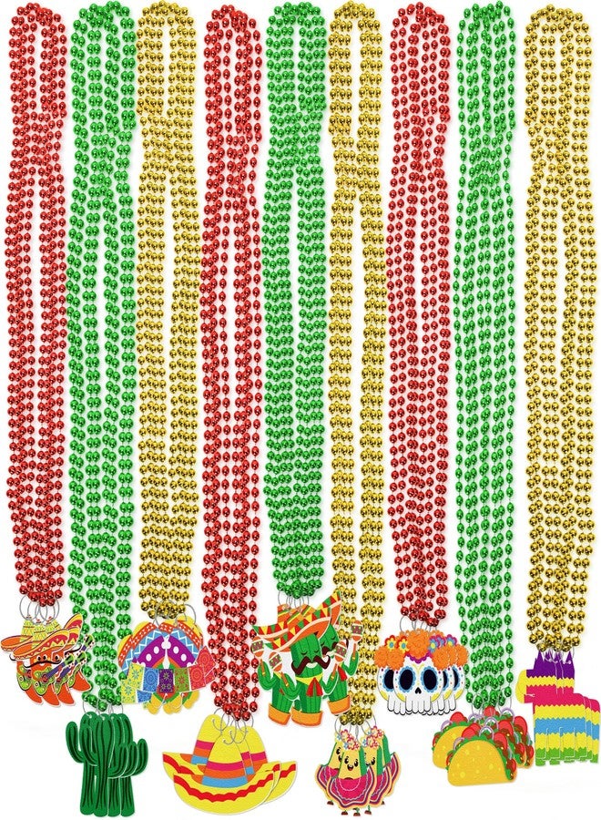 jollylife 36PCS Cinco de Mayo Fiesta Beaded Necklaces Mexican Beads Party Decorations Favors Birthday Supplies - Image 1