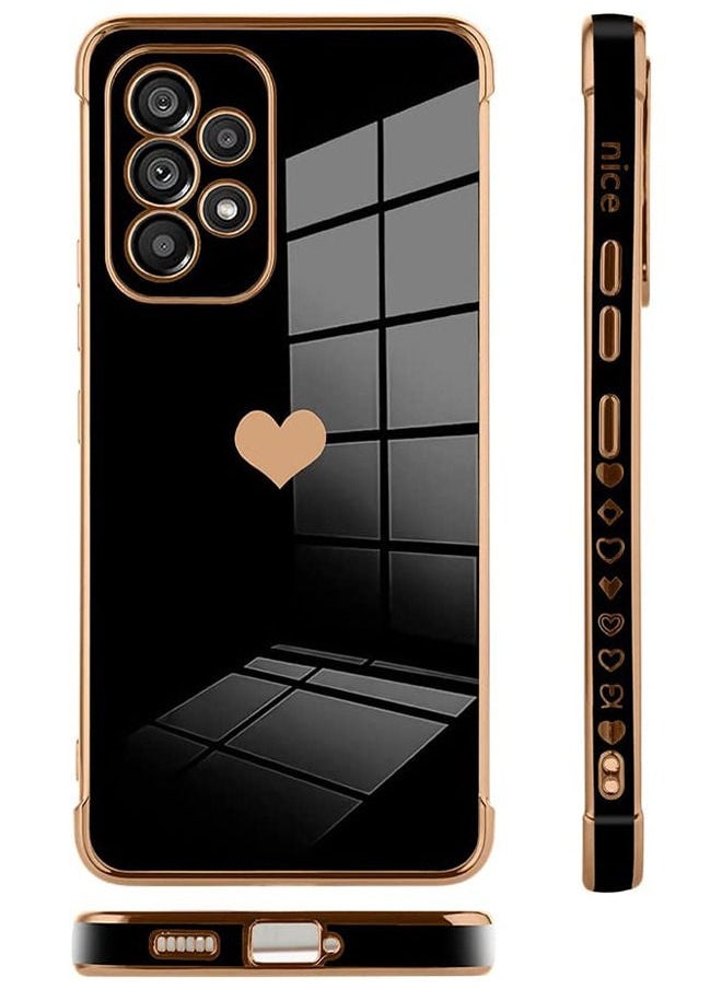 Compatible With Samsung Galaxy A53 5G Case Heart Plating Electroplate Luxury Elegant Case Camera Protector Soft TPU Shockproof Protective Back Cover Galaxy A53 5G Case, Black - pzsku/Z98B9B227A878BBA92DC4Z/45/_/1685764135/90c1294e-5f8b-4e36-ab5a-a4312b145fb9