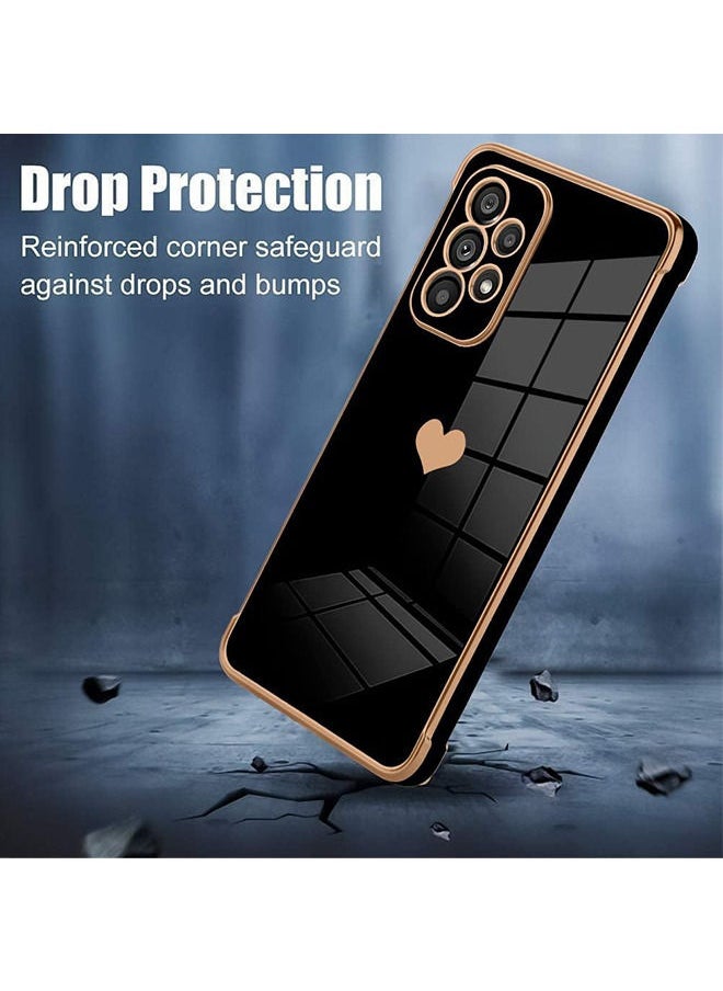 Compatible With Samsung Galaxy A53 5G Case Heart Plating Electroplate Luxury Elegant Case Camera Protector Soft TPU Shockproof Protective Back Cover Galaxy A53 5G Case, Black - pzsku/Z98B9B227A878BBA92DC4Z/45/_/1685764136/1cfa67b1-47ff-4c5f-b0d4-27af62d434c4