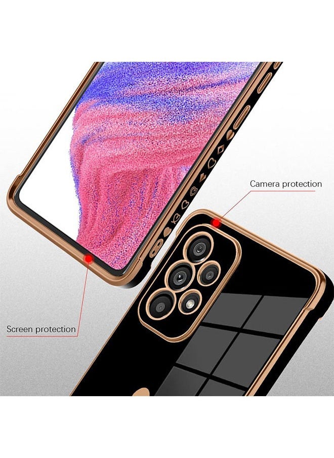 Compatible With Samsung Galaxy A53 5G Case Heart Plating Electroplate Luxury Elegant Case Camera Protector Soft TPU Shockproof Protective Back Cover Galaxy A53 5G Case, Black - pzsku/Z98B9B227A878BBA92DC4Z/45/_/1685764136/b5b77ba9-b215-4cd7-8f2f-215ef4afb183