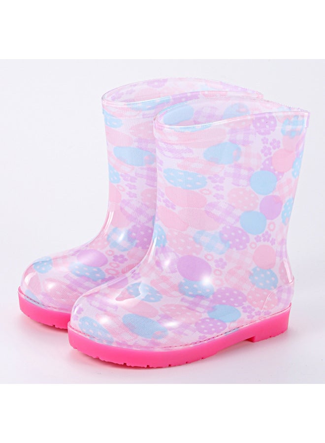 Children's Rain Boots Baby Rain Boots Primary School Boys And Girls Waterproof Warm Outdoor Non-slip Wear-resistant Water Shoes Export