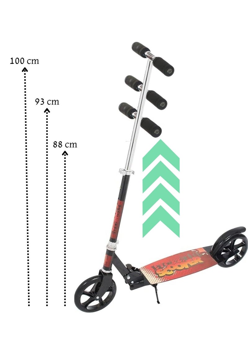 ALSAEED A Scooter for Children and Adults with Adjustable Height and Large wheels. A Smooth Ride and Foldable It Can Be Carried Anywhere. It is the Best Gift for your Child. Multi-color. - Image 5