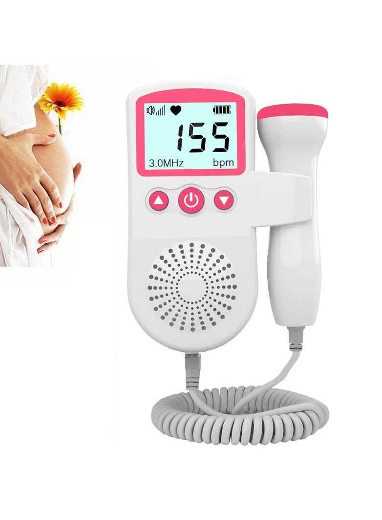 DURKU LCD Screen Portable Fetal Heart Rate Monitor Ultrasound Doppler - Image 1