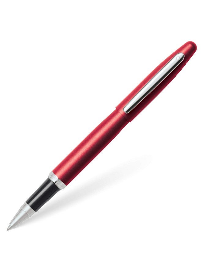 Sheaffer 9403 VFM Rollerball Pen Excessive Red With Chrome Trim | Premium Red Pen - Image 1