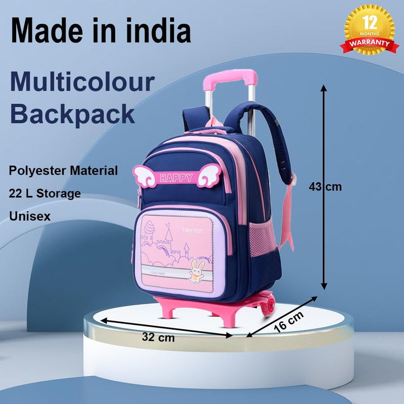 Tinytot Store 22 Litre 17-Inch Waterproof Large School Bag for Boys & Girls, Kids School Bag, School Backpack for Girls and Boys, for Kids, Ideal for Children with Trolley, SB239T - Image 3