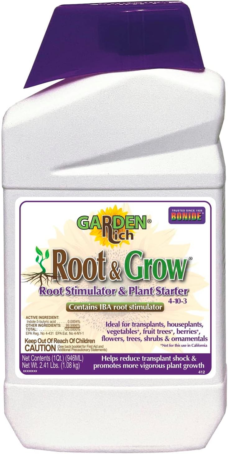 Bonide Garden Rich Root & Grow Root Stimulator and Plant Starter - 1 Quart (946ml) - Image 1