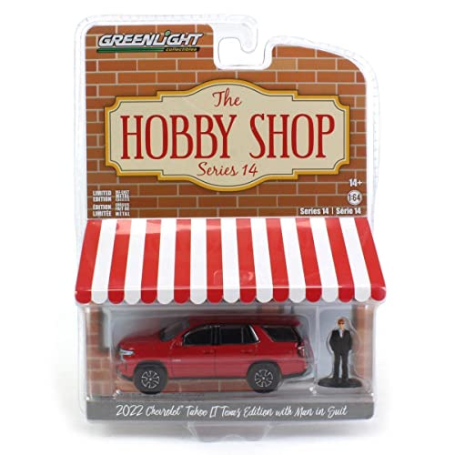 Greenlight 164 2022 Tahoe LT Texas Edition with Figure Hobby Shop Series 14 97140F - Image 1