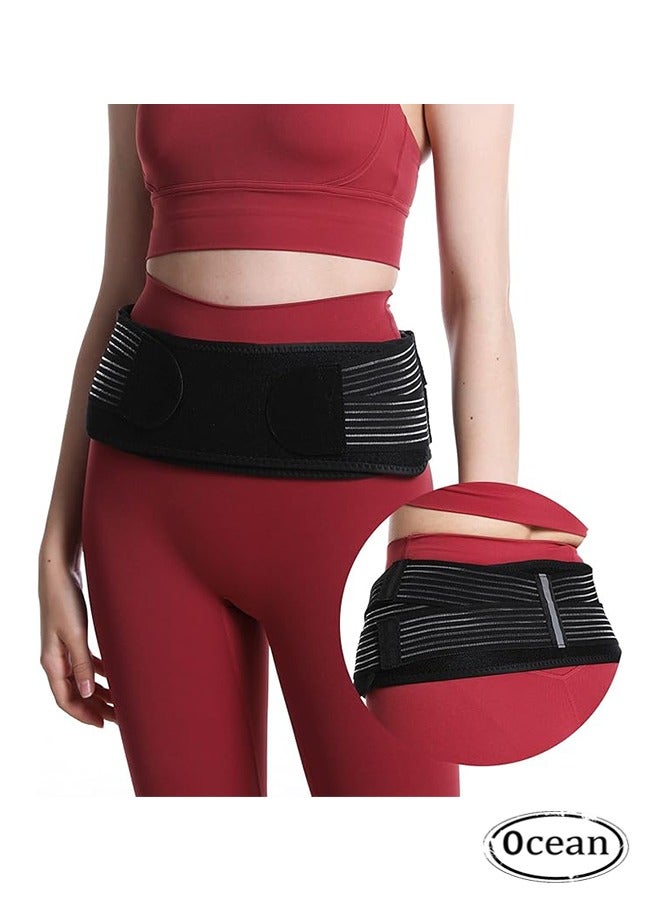 Ocean Sacroiliac SI Joint Hip Belt for Women and Men, Lower Back Support Brace Hip Braces for Hip Pain Alleviate Sciatic Anti-Slip Sacroiliac Belt Pilling-Resistant Pelvic Belt - Image 1