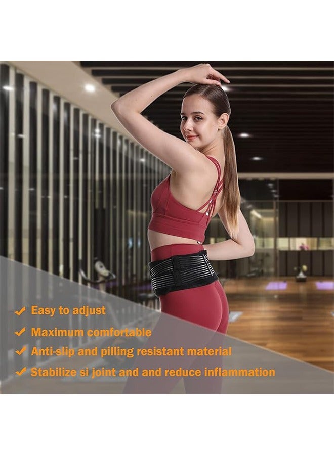 Ocean Sacroiliac SI Joint Hip Belt for Women and Men, Lower Back Support Brace Hip Braces for Hip Pain Alleviate Sciatic Anti-Slip Sacroiliac Belt Pilling-Resistant Pelvic Belt - Image 3