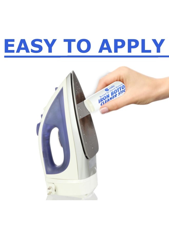 Cadie عصا تنظيف قاع المكواة بالبخار تزيل تراكم النشا والغراء المنصهر من المكواة الساخنة تقضي على البقايا اللاصقة على أي قاعدة مكواة في السوق سهلة الاستخدام 3 عبوات - Image 4