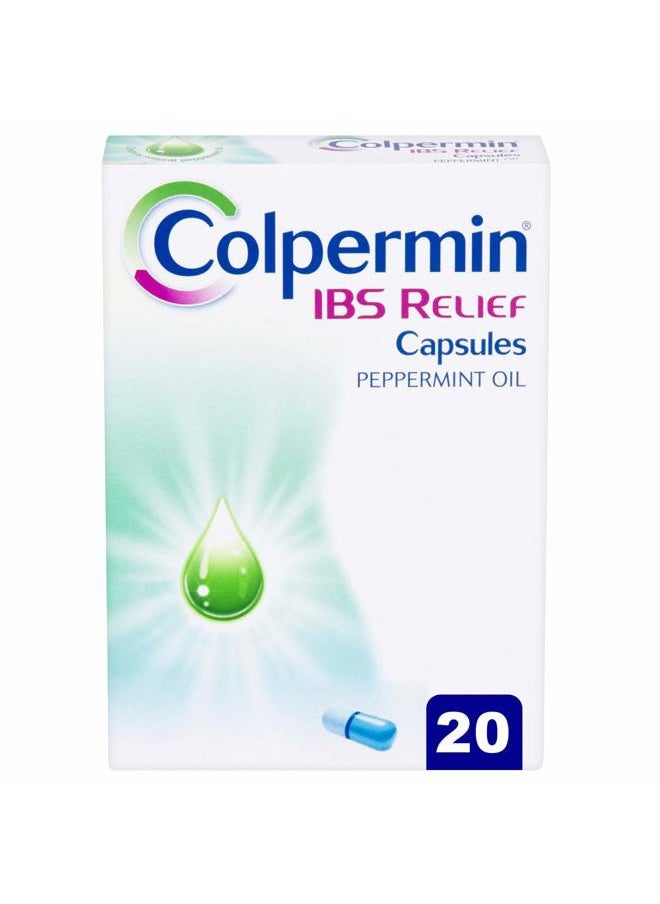Colpermin Peppermint Oil Capsules 20 Capsules for Irritable Bowel Syndrome  - Image 1