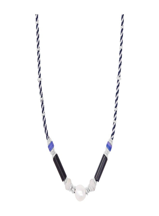 Kendra Scott Rachel Strand Necklace Bright Silver/Black Mix One Size
