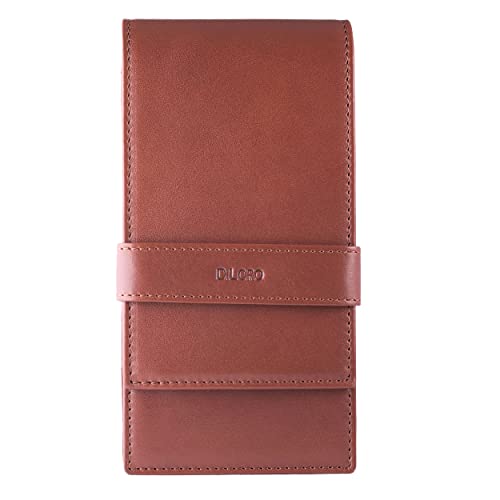 DiLoro Leather Quad Pen Case Pencil Pouch Holder for Four Fountain Ballpoint Rollerball Pens and Pencils (Nappa Bugatti) - Image 1