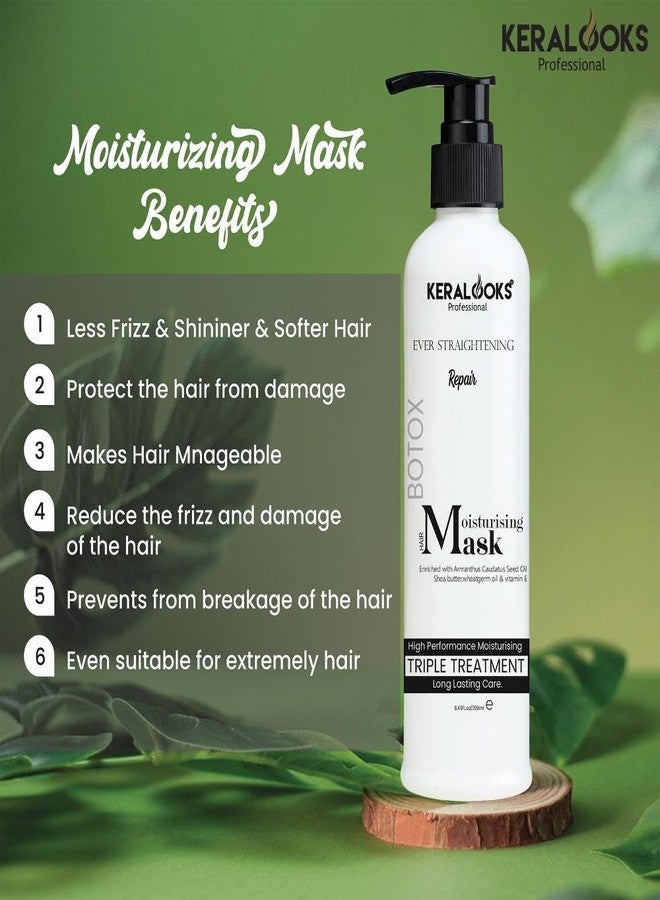 Keralooks Professional® Sulphate Free BTX Moisturising Hair Mask 250ml-for Dry & Frizzy Hair | Moisturizes & Hydrates Hair | Colour Protect Formula | For Men & Women - Image 4
