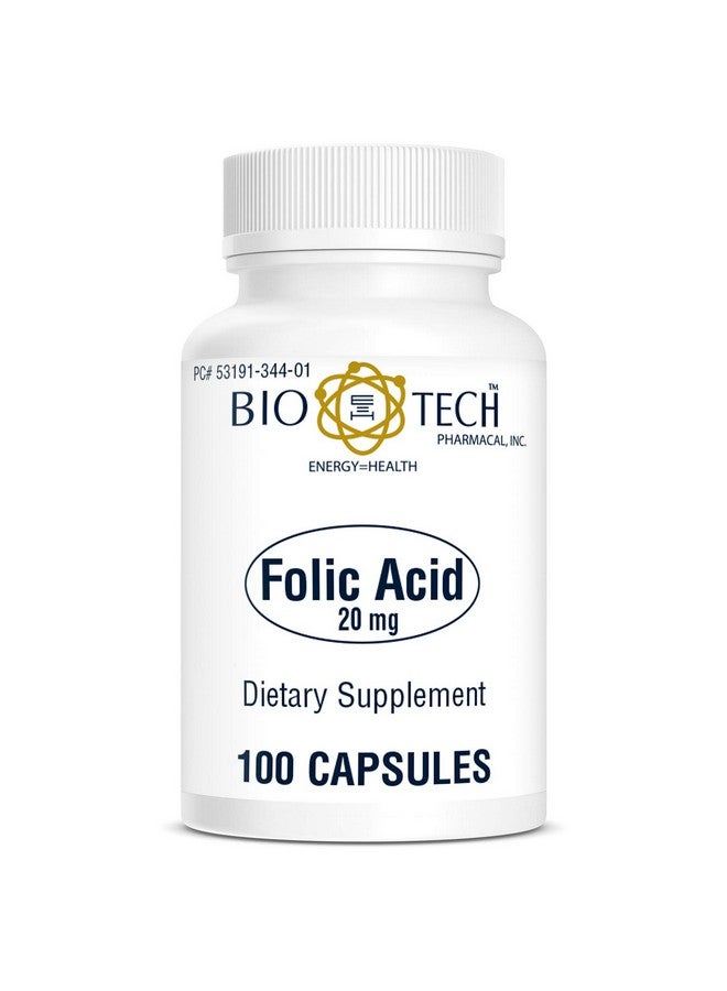 Bio-Tech Pharmacal Folic Acid (20mg, 100 Count) - Image 2