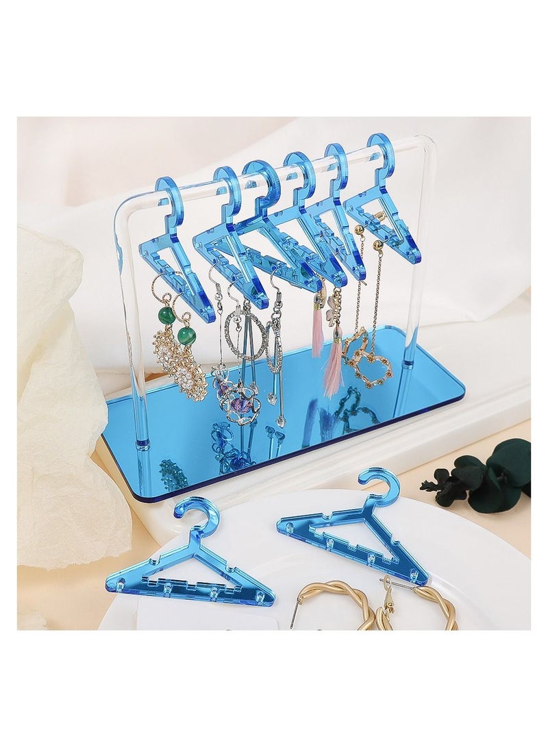 8 pcs Coat Hanger Polymer Clay Soft Pottery Earrings Stand Organizer Hanger Shape Tabletop Jewelry Display Holder for Earring - Image 4