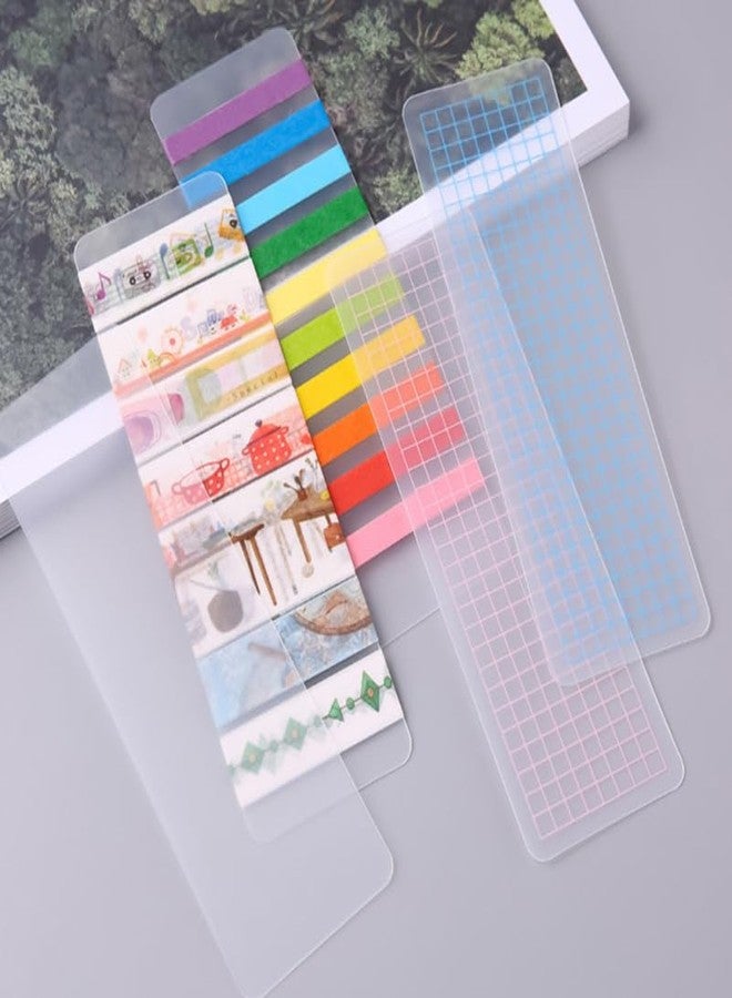 AUTSUPPL Tape Sample Boards Washi Tape Separate Boards Practical Storage Boards for Office School Home Use Lightweight Portable 5.90X1.96X0.03 Inch - Image 2