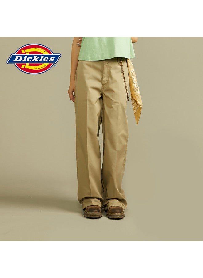 Dickies Women's Solid Color Casual Cargo Wide-leg Pants Dk012317 - Image 5
