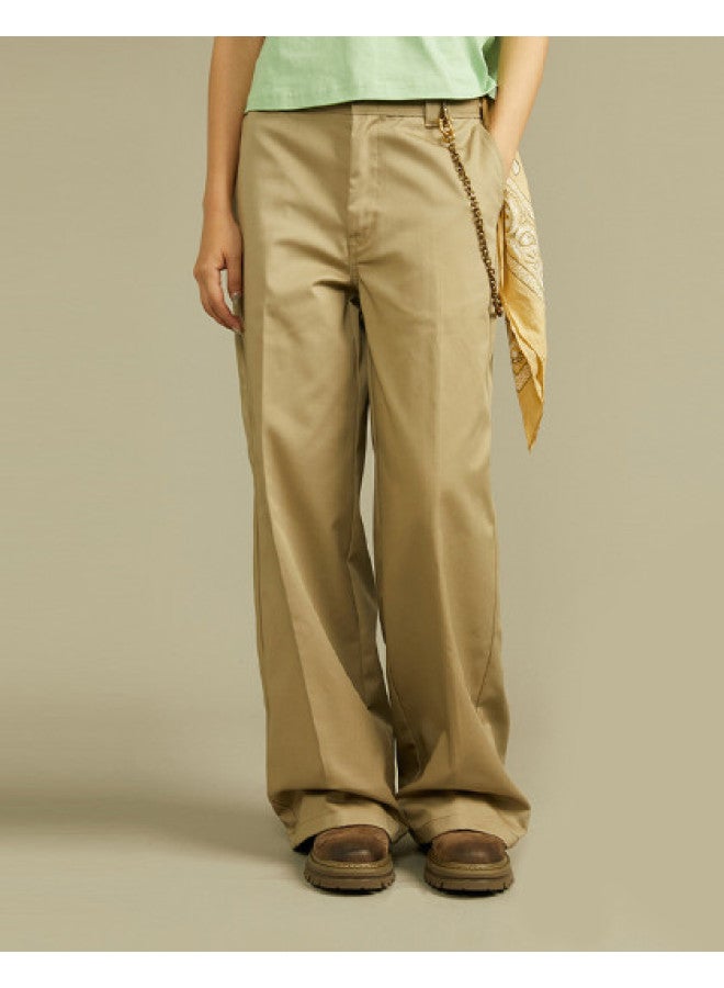 Dickies Women's Solid Color Casual Cargo Wide-leg Pants Dk012317 - Image 1
