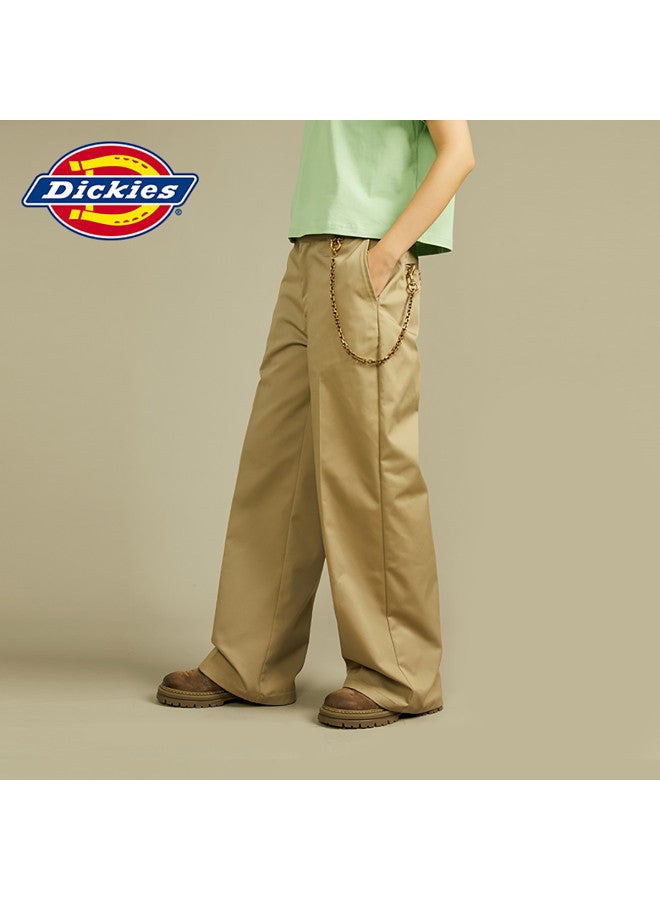Dickies Women's Solid Color Casual Cargo Wide-leg Pants Dk012317 - Image 3