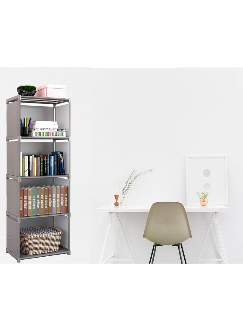 نهر قو رف تخزين من 4 طبقات - مجلة رف كتب - منظم عرض - رفوف - Image 5