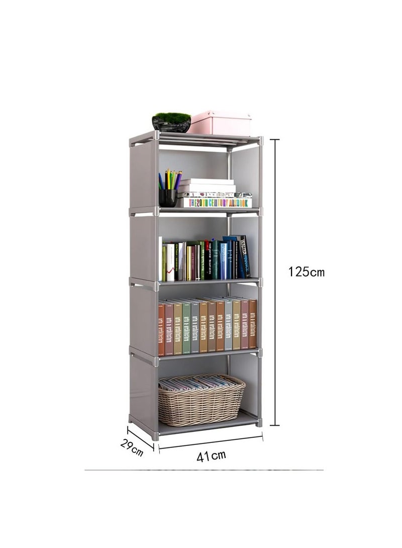 نهر قو رف تخزين من 4 طبقات - مجلة رف كتب - منظم عرض - رفوف - Image 4