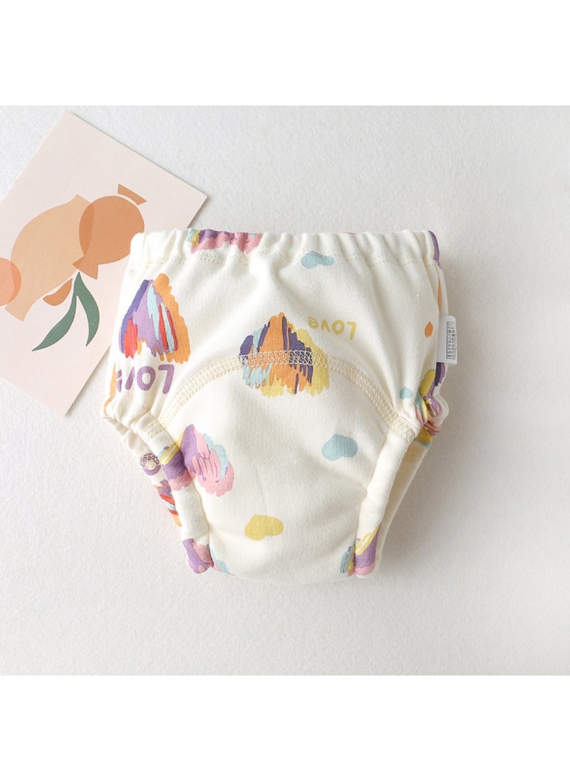 New Cotton Baby Training Pants Waterproof Breathable Color Love 