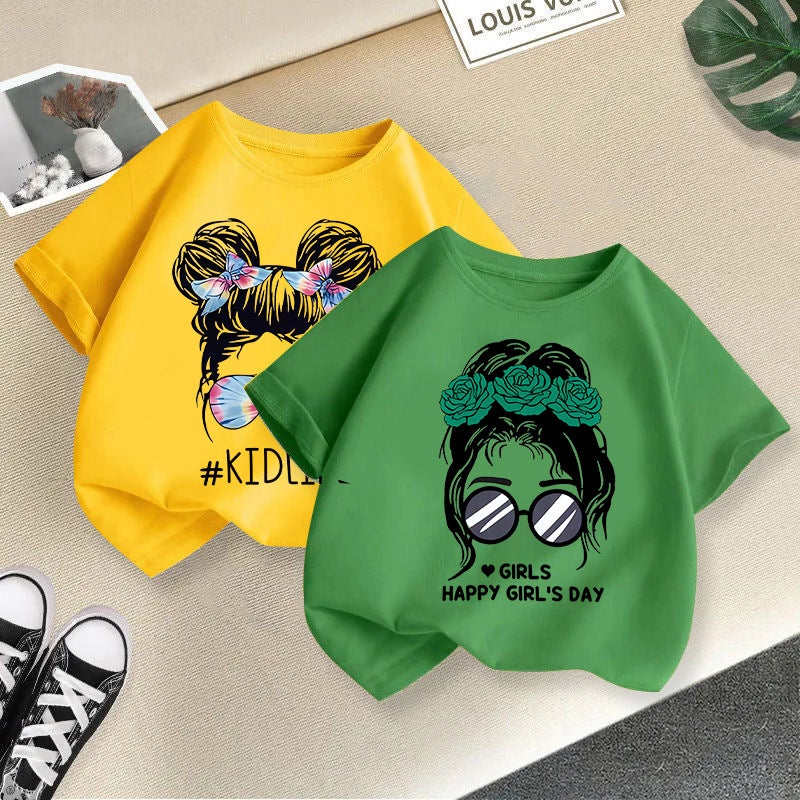 Children'S T-Shirt Short-Sleeved 2025 Crewneck Head Printed Top Loose Casual Half-Sleeved Children'S Wear - Image 4