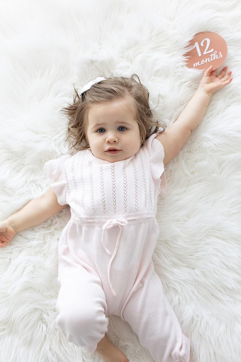 Al Raied ARS® Acrylic Monthly Milestone Photo Cards - Baby’s First Year Photo Prop Discs - Image 2