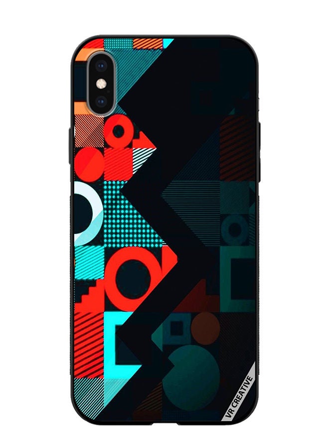 VR CREATIVE Protective Case Cover For Apple iPhone X/XS Texture Design Multicolour - Image 1