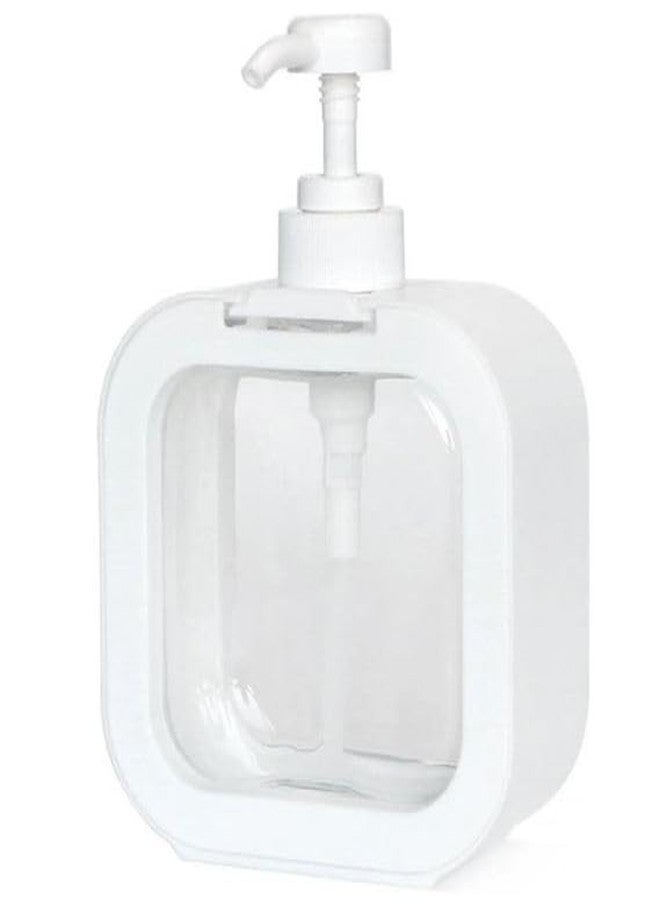 Auraaq Multipurpose Liquid Soap Refillable Plastic Dispenser Hand Wash, Dish Wash, Shampoo for Bathroom and Kitchen 300ml (Pack of 1) Multicolor - Image 1