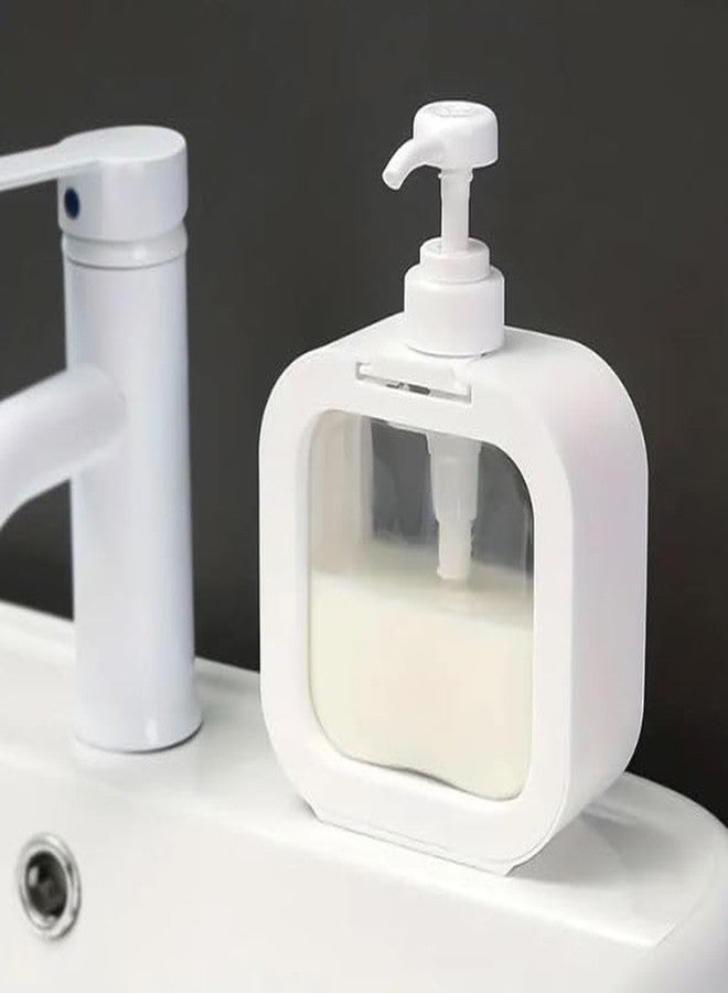 Auraaq Multipurpose Liquid Soap Refillable Plastic Dispenser Hand Wash, Dish Wash, Shampoo for Bathroom and Kitchen 300ml (Pack of 1) Multicolor - Image 3