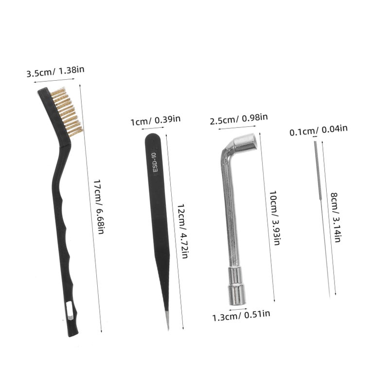 Printer Cleaning Kit with Nozzle Needles Wrench Tweezers Brush for Extruder Maintenance - Image 3