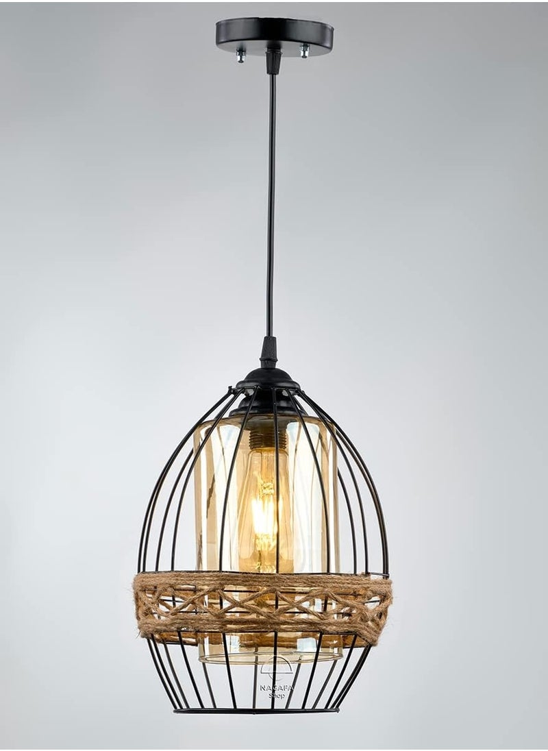 Generic Melon rope black pendant R1007  - Image 1