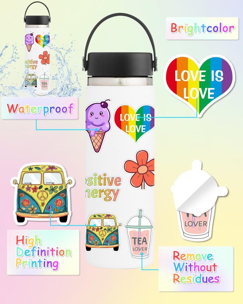Greingways 300 Pcs Stickers for Kids, Cute Water Bottle Vinyl Waterproof Laptop Stickers for Students Gifts School Supplies Classroom Teacher Prizes Stocking Stuffers Sticker Pack for Kids Girls Teens - Image 3