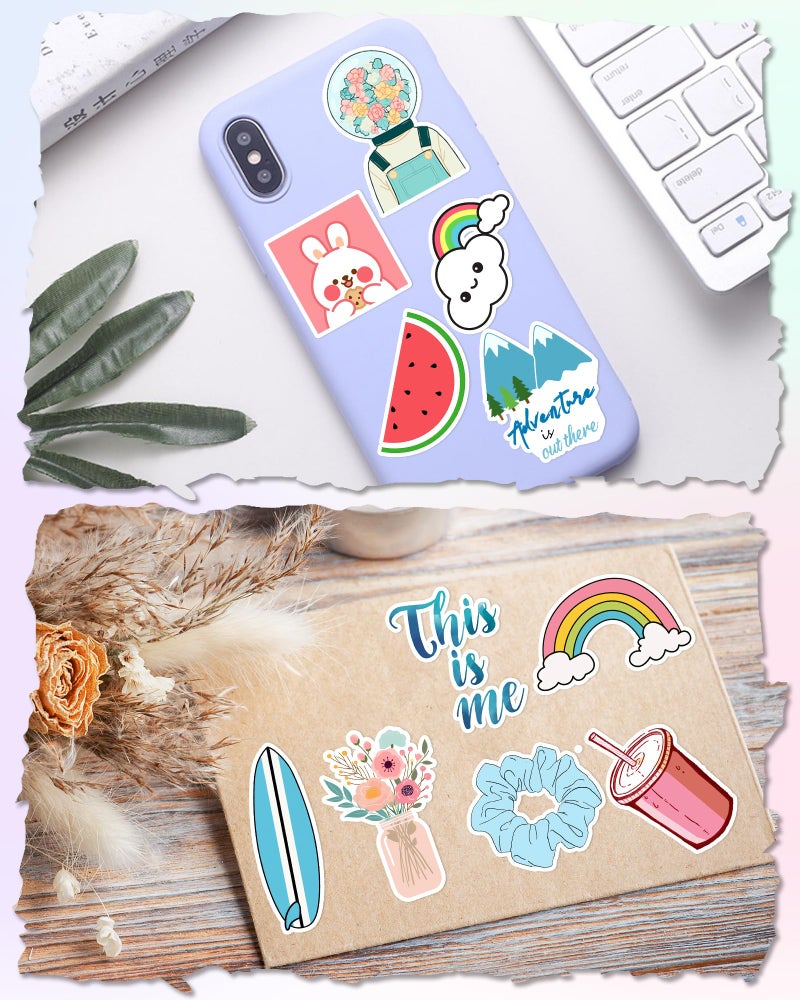 Greingways 300 Pcs Stickers for Kids, Cute Water Bottle Vinyl Waterproof Laptop Stickers for Students Gifts School Supplies Classroom Teacher Prizes Stocking Stuffers Sticker Pack for Kids Girls Teens - Image 4