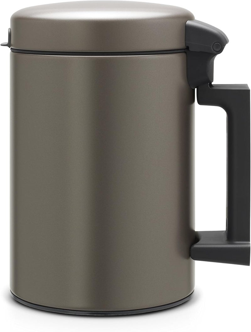 Brabantia Wall Mounted Garbage Bin, 3 Litre, Platinum Metal - Image 5